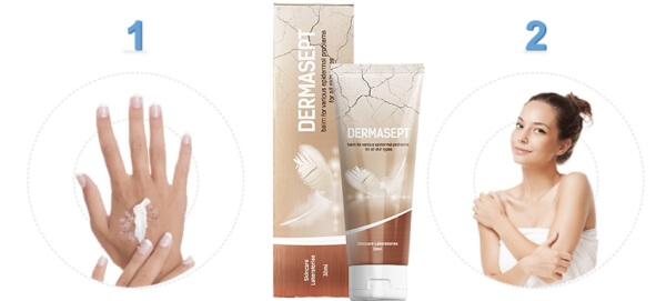 Kaip naudoti Dermasept instrukcijas